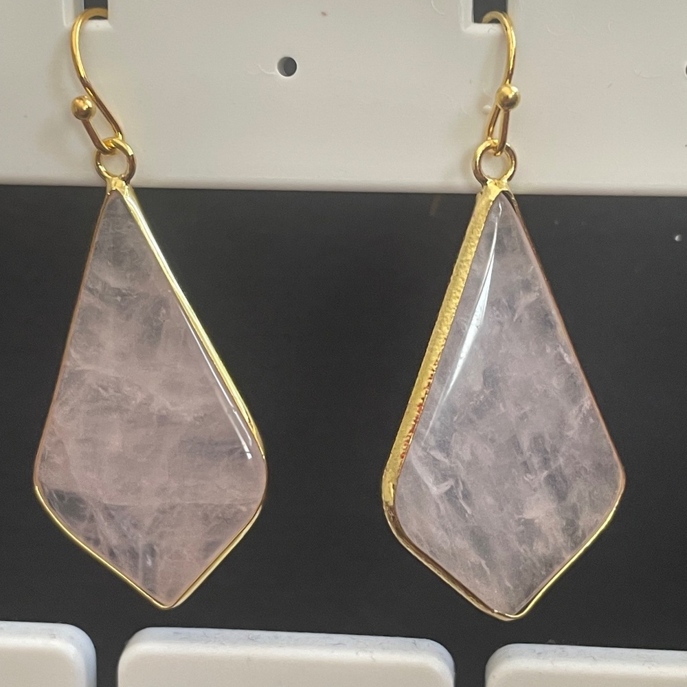 Rose Quartz earrings